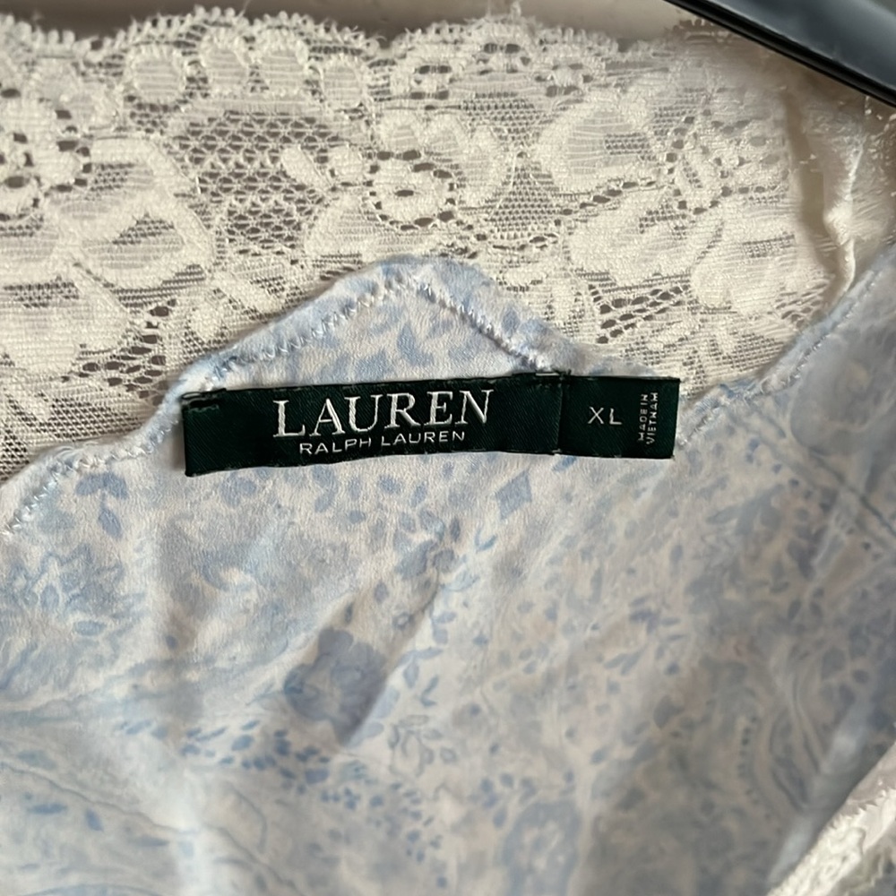 Lauren Ralph Lauren satin paisley robe - Picture 3 of 4